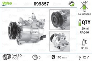 Valeo Συμπιεστής, συστ. Κλιματισμού - 699857