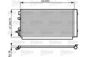Valeo Συμπυκνωτής, σύστ. Κλιματισμού - 814187