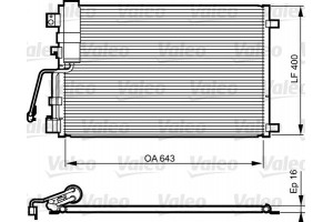 Valeo Συμπυκνωτής, σύστ. Κλιματισμού - 814009