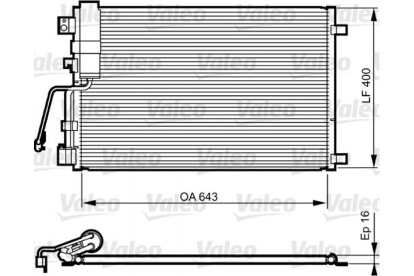 Valeo Συμπυκνωτής, σύστ. Κλιματισμού - 814009