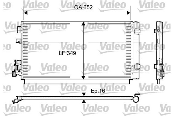 Valeo Συμπυκνωτής, σύστ. Κλιματισμού - 814094