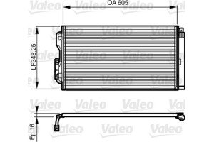 Valeo Συμπυκνωτής, σύστ. Κλιματισμού - 814190
