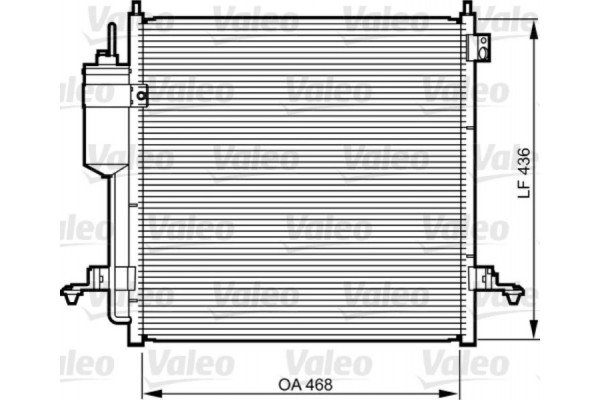Valeo Συμπυκνωτής, σύστ. Κλιματισμού - 814214