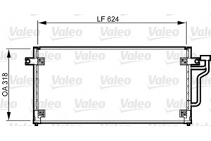 Valeo Συμπυκνωτής, σύστ. Κλιματισμού - 814240