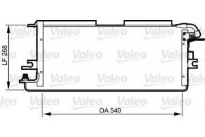 Valeo Συμπυκνωτής, σύστ. Κλιματισμού - 814245