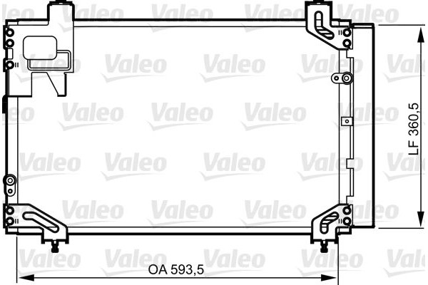 Valeo Συμπυκνωτής, σύστ. Κλιματισμού - 814271