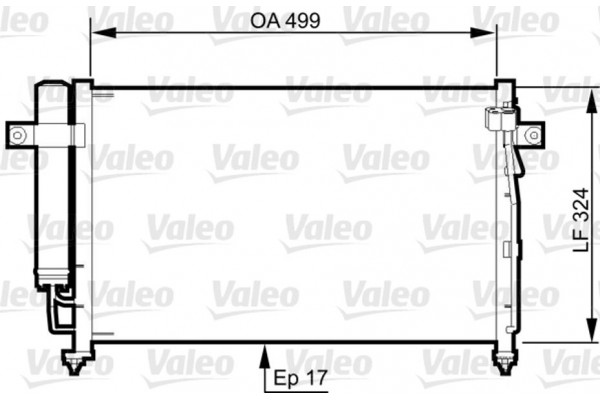 Valeo Συμπυκνωτής, σύστ. Κλιματισμού - 814341