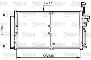 Valeo Συμπυκνωτής, σύστ. Κλιματισμού - 814359