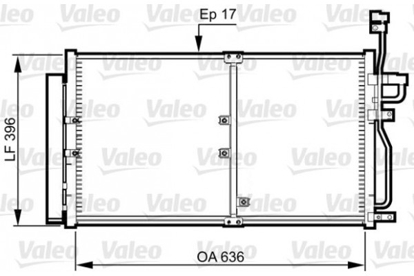 Valeo Συμπυκνωτής, σύστ. Κλιματισμού - 814359