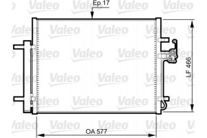 Valeo Συμπυκνωτής, σύστ. Κλιματισμού - 814360