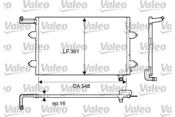 Valeo Συμπυκνωτής, σύστ. Κλιματισμού - 816910