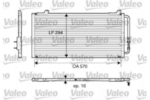 Valeo Συμπυκνωτής, σύστ. Κλιματισμού - 816921