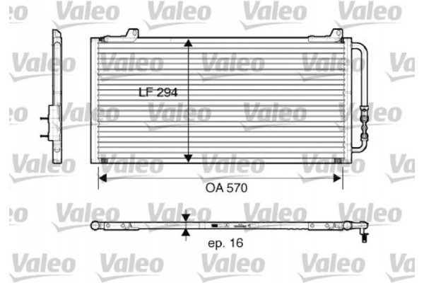 Valeo Συμπυκνωτής, σύστ. Κλιματισμού - 816921