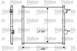 Valeo Συμπυκνωτής, σύστ. Κλιματισμού - 817225