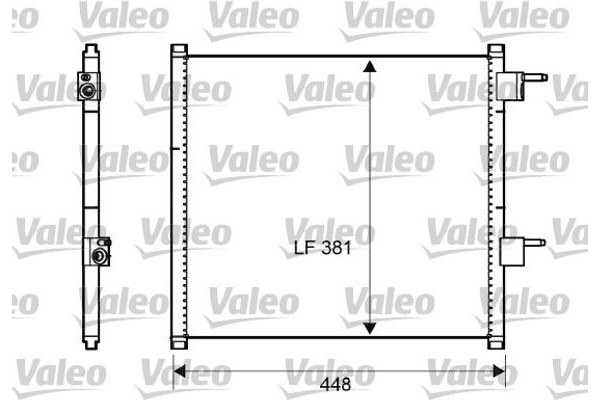 Valeo Συμπυκνωτής, σύστ. Κλιματισμού - 817225