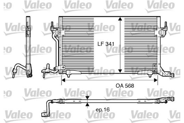 Valeo Συμπυκνωτής, σύστ. Κλιματισμού - 817230