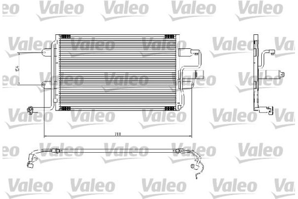 Valeo Συμπυκνωτής, σύστ. Κλιματισμού - 817244