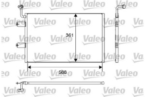 Valeo Συμπυκνωτής, σύστ. Κλιματισμού - 817245