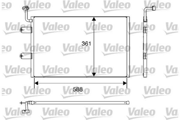 Valeo Συμπυκνωτής, σύστ. Κλιματισμού - 817245