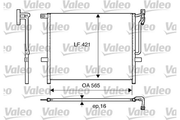 Valeo Συμπυκνωτής, σύστ. Κλιματισμού - 817383