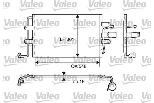 Valeo Συμπυκνωτής, σύστ. Κλιματισμού - 817427