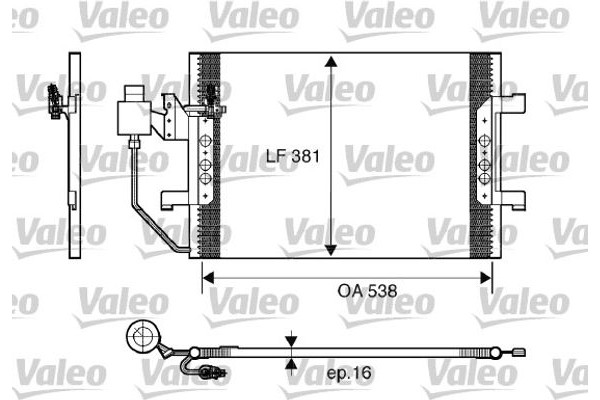 Valeo Συμπυκνωτής, σύστ. Κλιματισμού - 817504