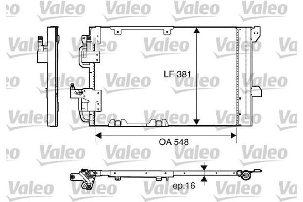 Valeo Συμπυκνωτής, σύστ. Κλιματισμού - 817505