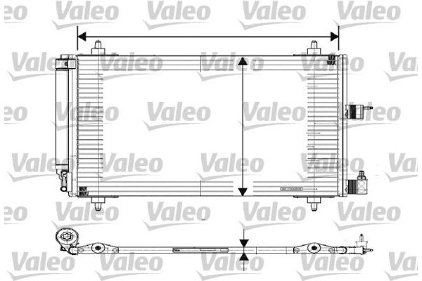 Valeo Συμπυκνωτής, σύστ. Κλιματισμού - 817508