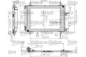 Valeo Συμπυκνωτής, σύστ. Κλιματισμού - 817524