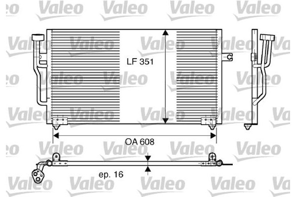 Valeo Συμπυκνωτής, σύστ. Κλιματισμού - 817559