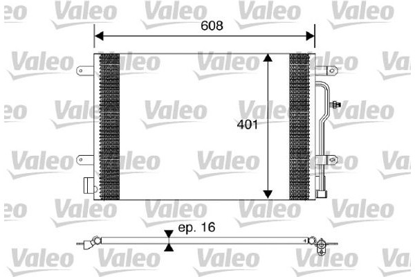 Valeo Συμπυκνωτής, σύστ. Κλιματισμού - 817569