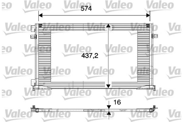 Valeo Συμπυκνωτής, σύστ. Κλιματισμού - 817577