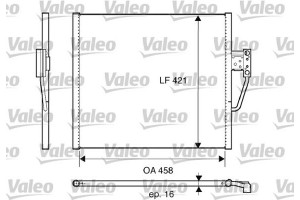 Valeo Συμπυκνωτής, σύστ. Κλιματισμού - 817607