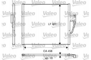 Valeo Συμπυκνωτής, σύστ. Κλιματισμού - 817607