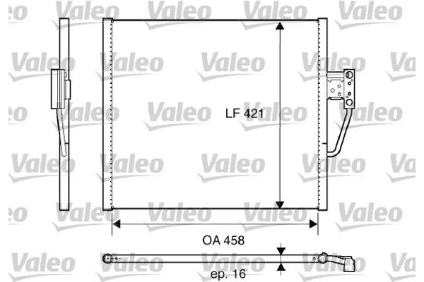 Valeo Συμπυκνωτής, σύστ. Κλιματισμού - 817607