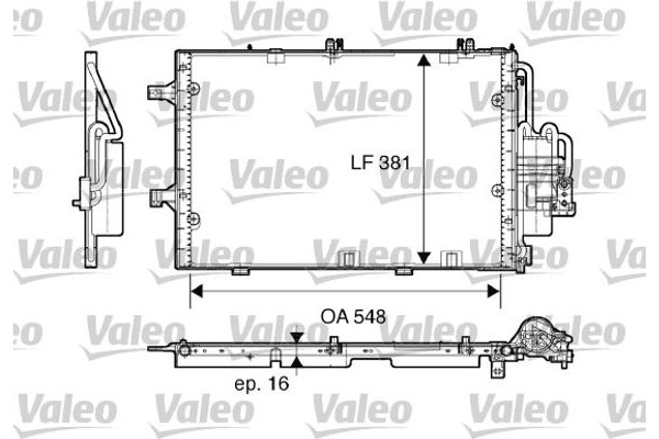 Valeo Συμπυκνωτής, σύστ. Κλιματισμού - 817609