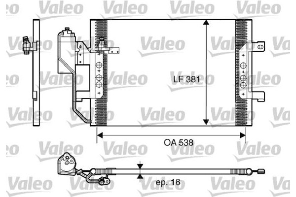 Valeo Συμπυκνωτής, σύστ. Κλιματισμού - 817659