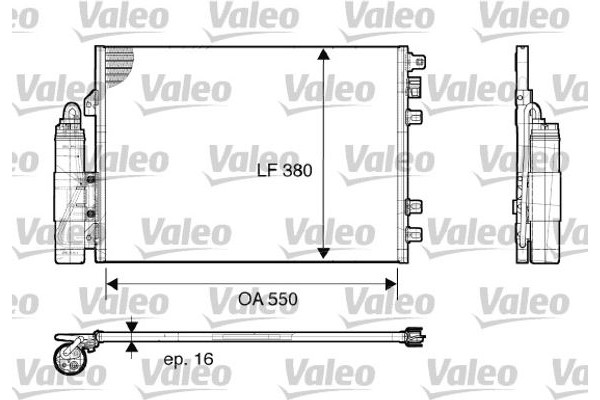 Valeo Συμπυκνωτής, σύστ. Κλιματισμού - 817661