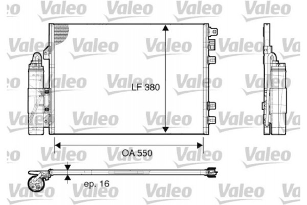 Valeo Συμπυκνωτής, σύστ. Κλιματισμού - 817661