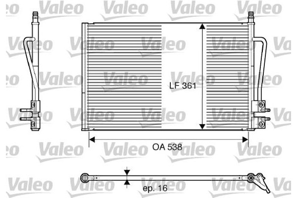 Valeo Συμπυκνωτής, σύστ. Κλιματισμού - 817664