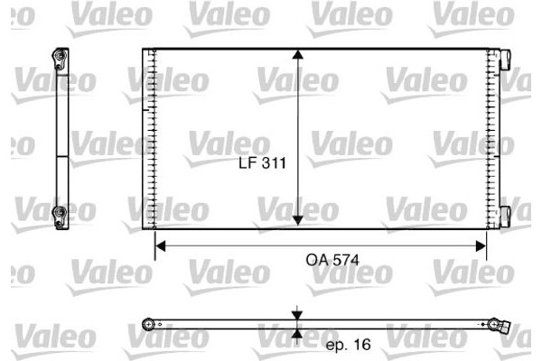 Valeo Συμπυκνωτής, σύστ. Κλιματισμού - 817684