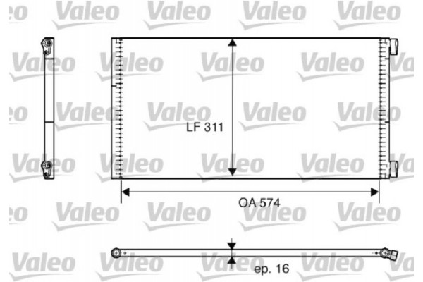 Valeo Συμπυκνωτής, σύστ. Κλιματισμού - 817684 Valeo Συμπυκνωτής, σύστ. Κλιματισμού - 817684