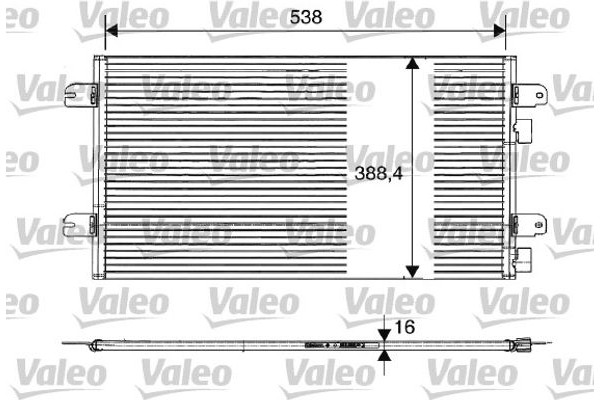 Valeo Συμπυκνωτής, σύστ. Κλιματισμού - 817701