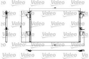 Valeo Συμπυκνωτής, σύστ. Κλιματισμού - 817731