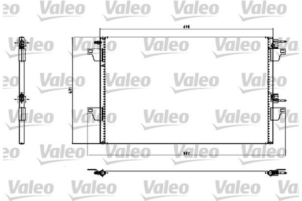 Valeo Συμπυκνωτής, σύστ. Κλιματισμού - 817731