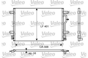 Valeo Συμπυκνωτής, σύστ. Κλιματισμού - 817741