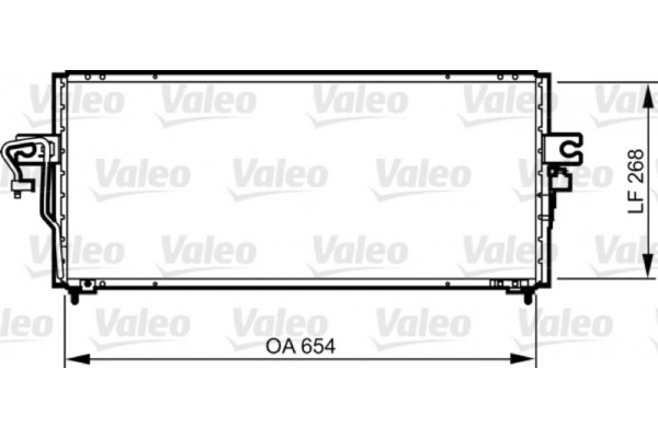 Valeo Συμπυκνωτής, σύστ. Κλιματισμού - 817792