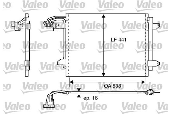 Valeo Συμπυκνωτής, σύστ. Κλιματισμού - 817806