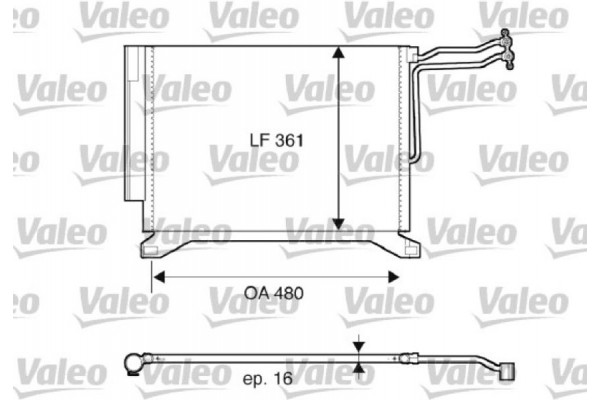 Valeo Συμπυκνωτής, σύστ. Κλιματισμού - 817837