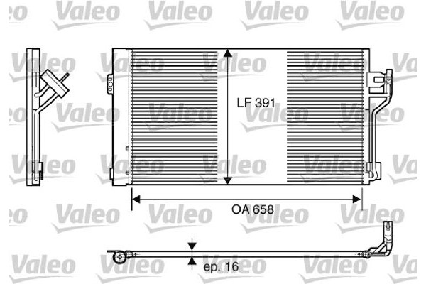 Valeo Συμπυκνωτής, σύστ. Κλιματισμού - 817842